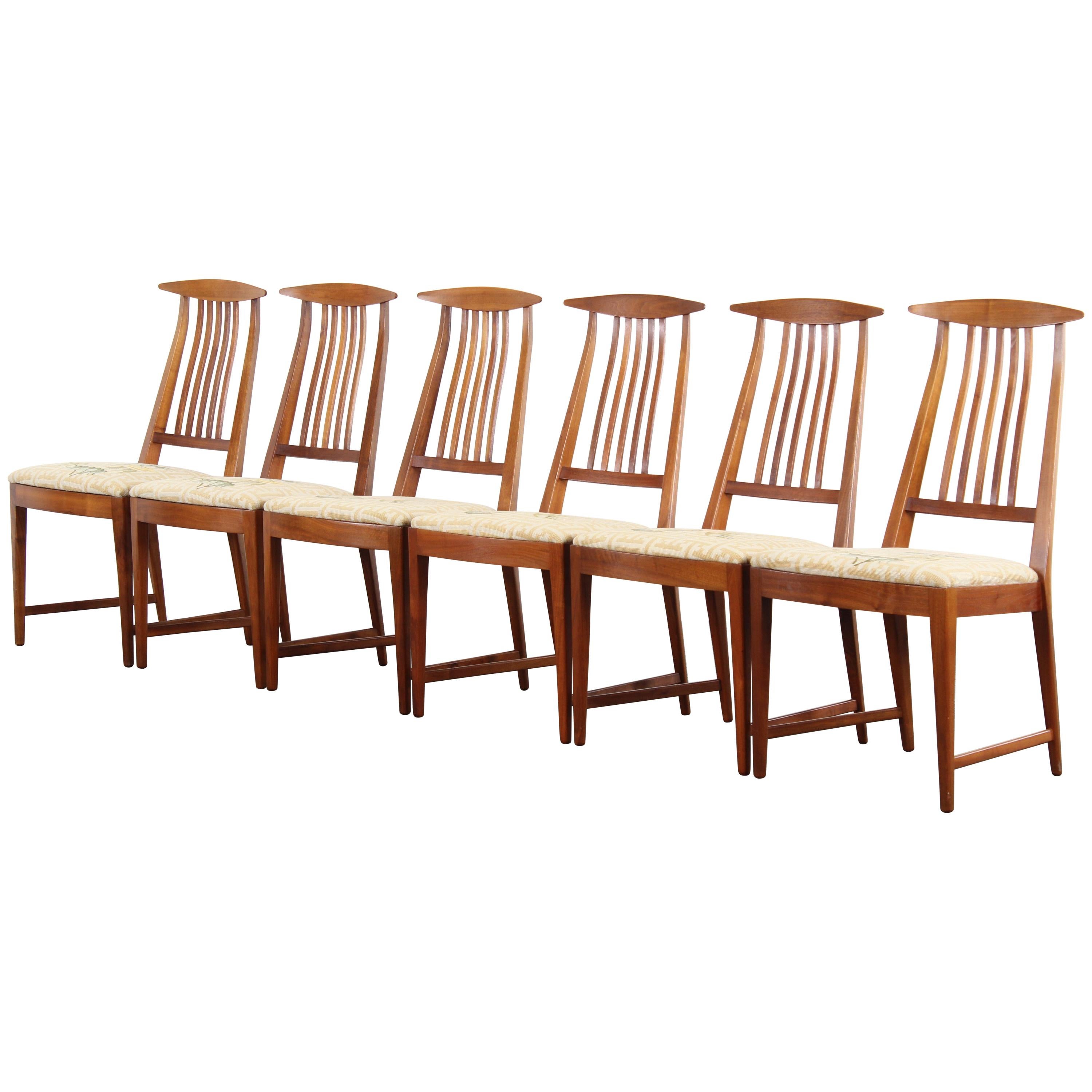 Set of Six Kipp Stewart Dining Chairs for Calvin, 1950s