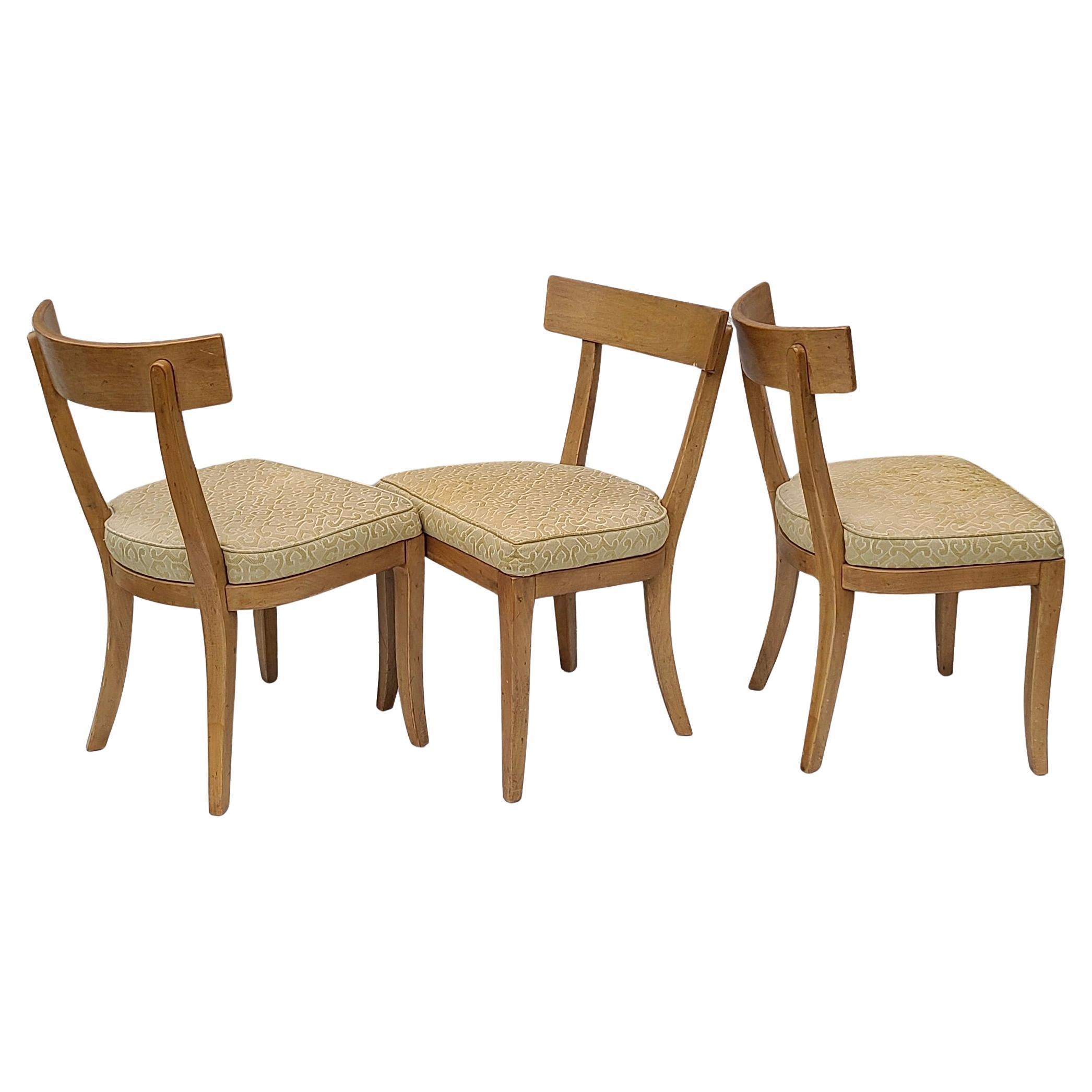 Noce Set di sei sedie Klismos di Baker Furniture in noce in vendita