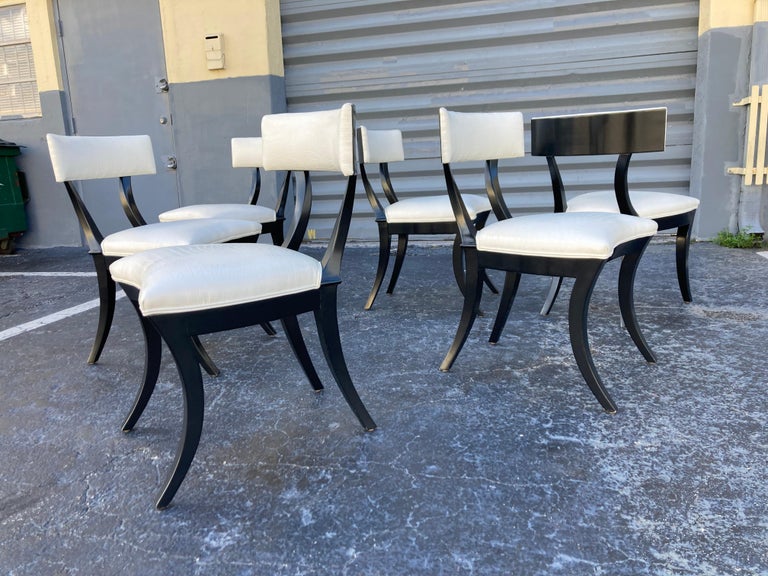 Set of Six Klismos Dining Chairs by Artistic Frame NY, Olympia Chair