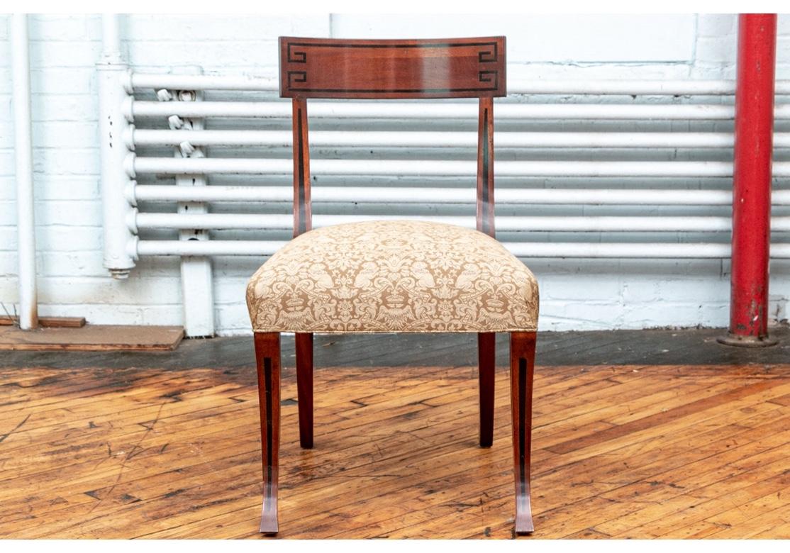 Hollywood Regency Set of Six Klismos Style Mahogany Chairs from Jasper by Michael Smith