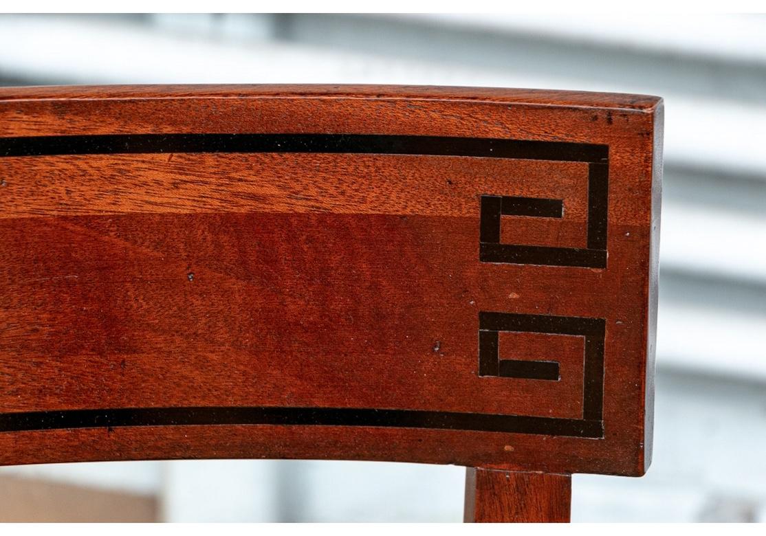 Wood Set of Six Klismos Style Mahogany Chairs from Jasper by Michael Smith