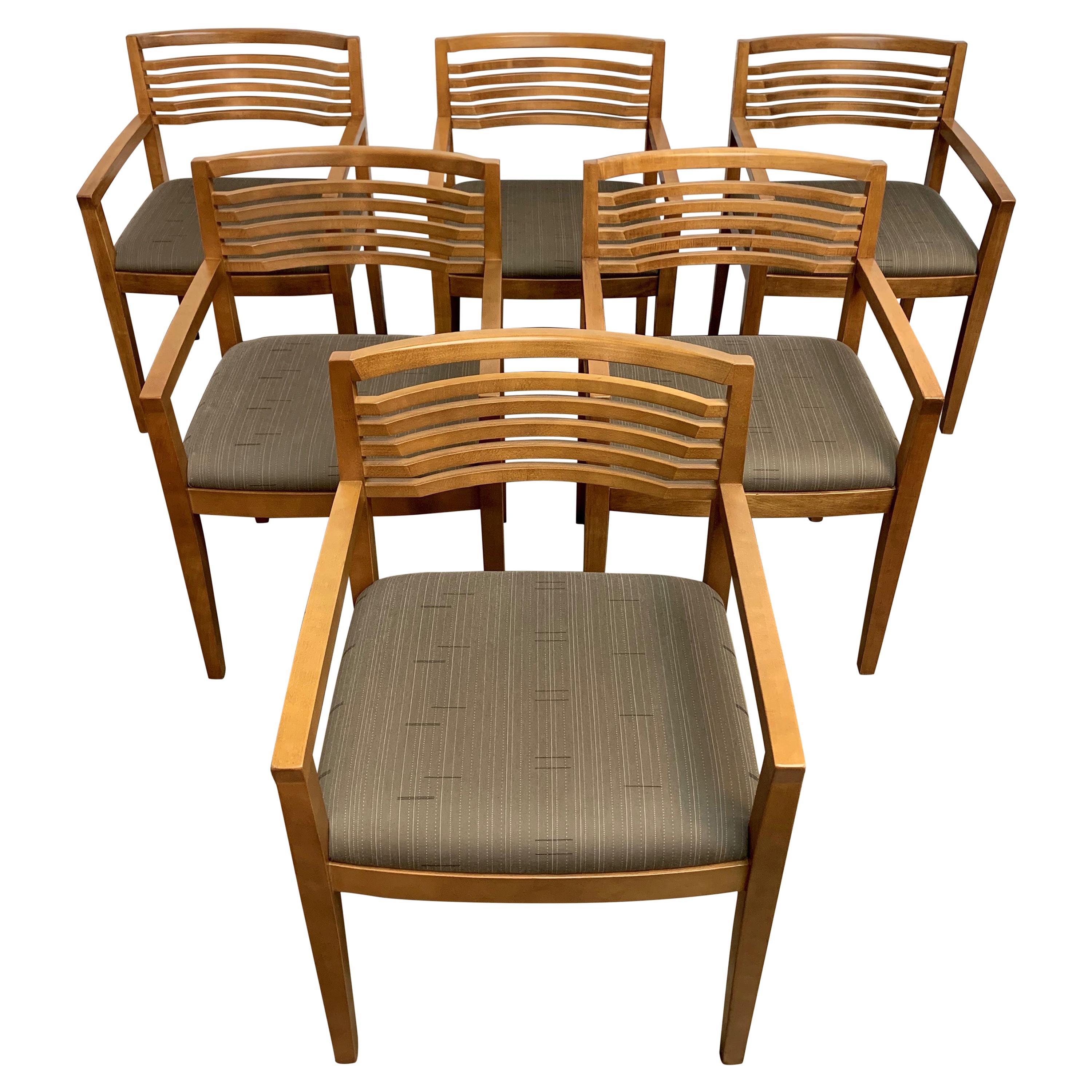 Set of Six Knoll Studio "Ricchio" Chairs