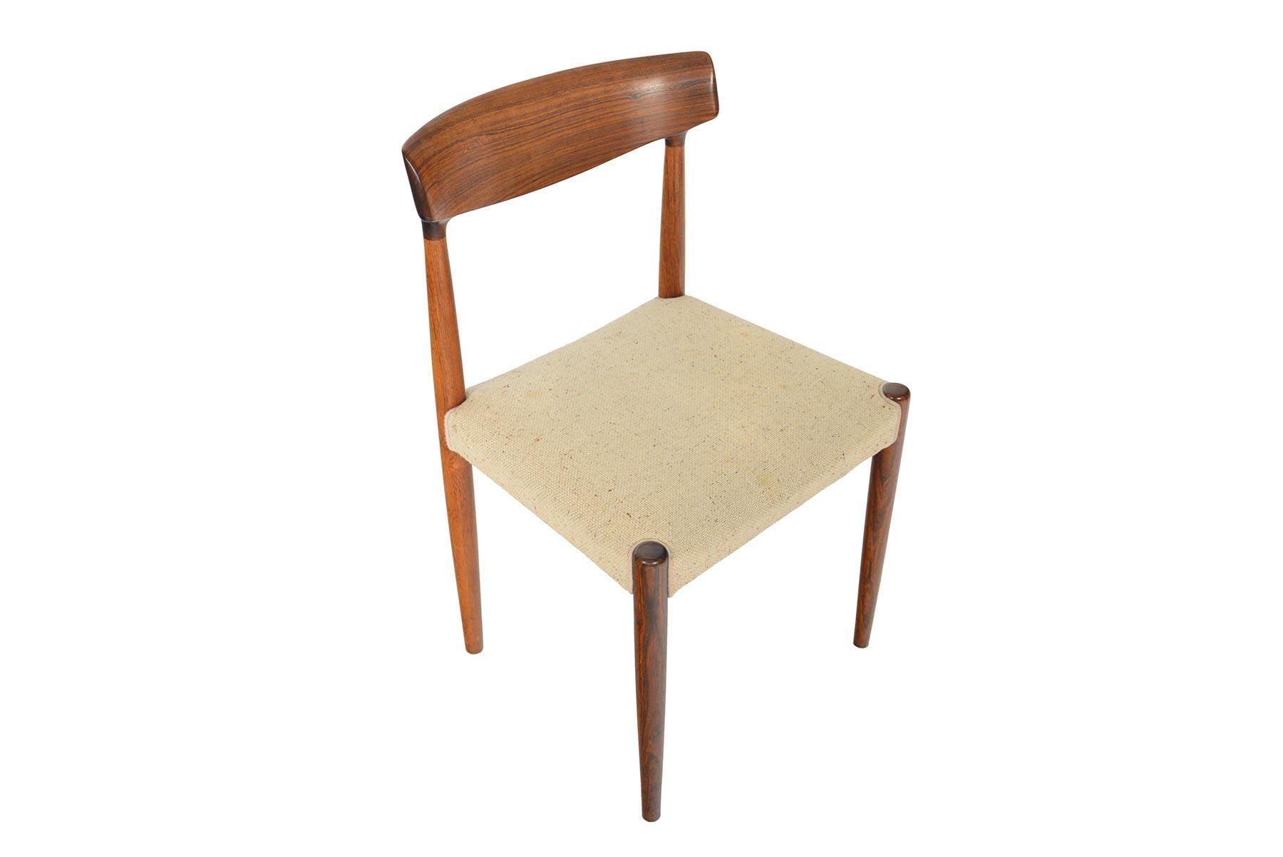 Set of Six Knud Faerch Model 343 Danish Modern Dining Chairs in Rosewood In Good Condition In Berkeley, CA
