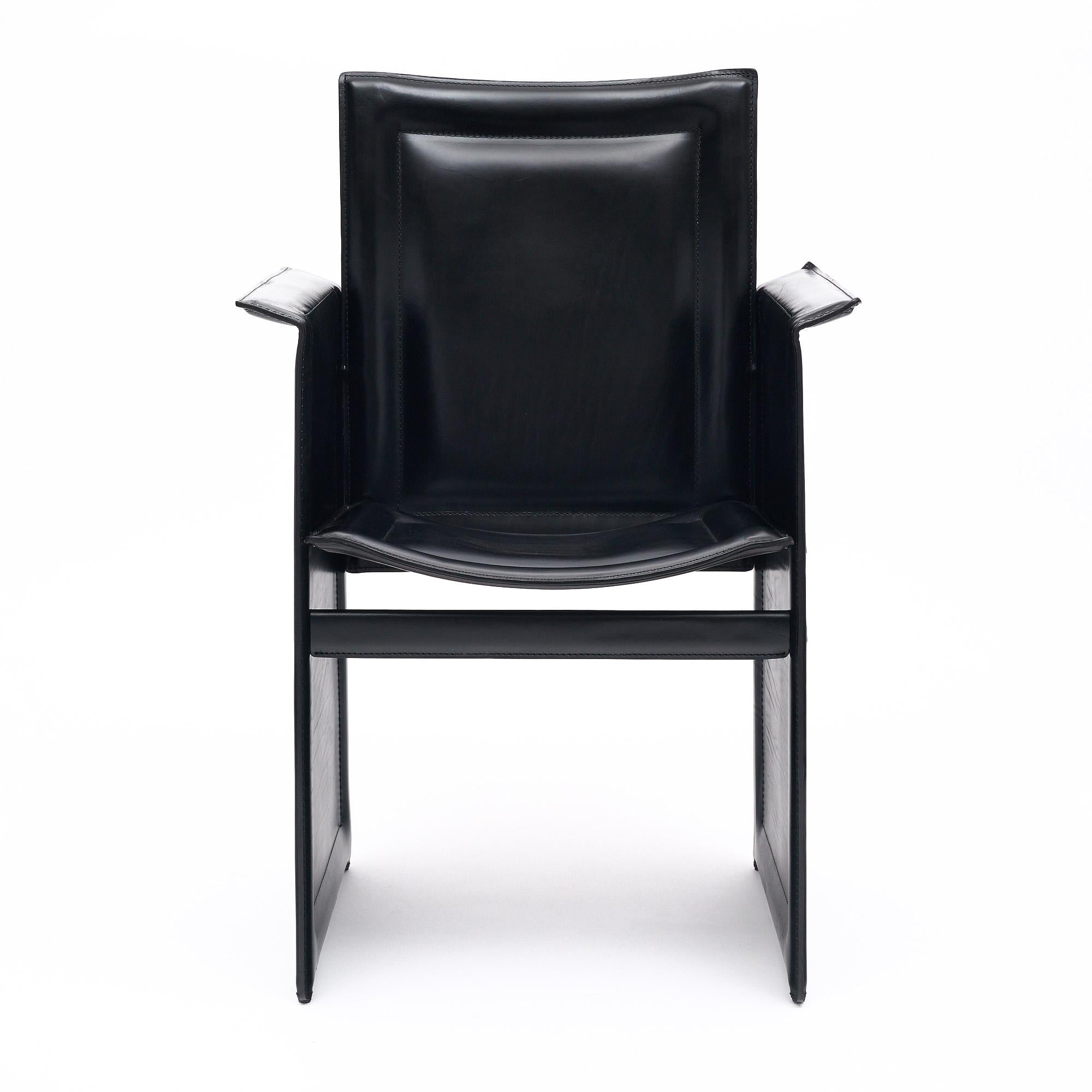 Late 20th Century Set of Six “Korium” Armchairs by Tito Agnoli for Matteo Grassi For Sale