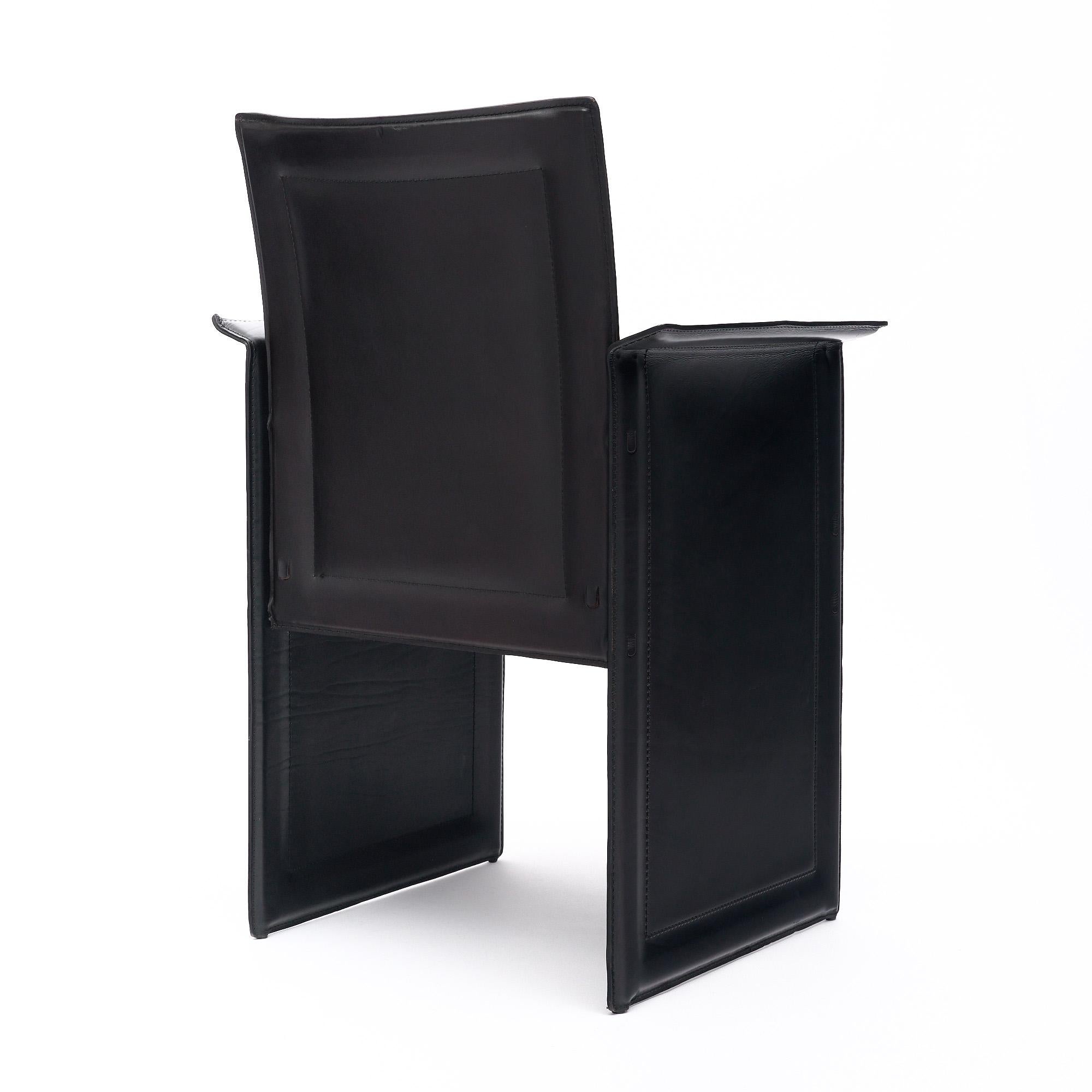 Set of Six “Korium” Armchairs by Tito Agnoli for Matteo Grassi For Sale 2