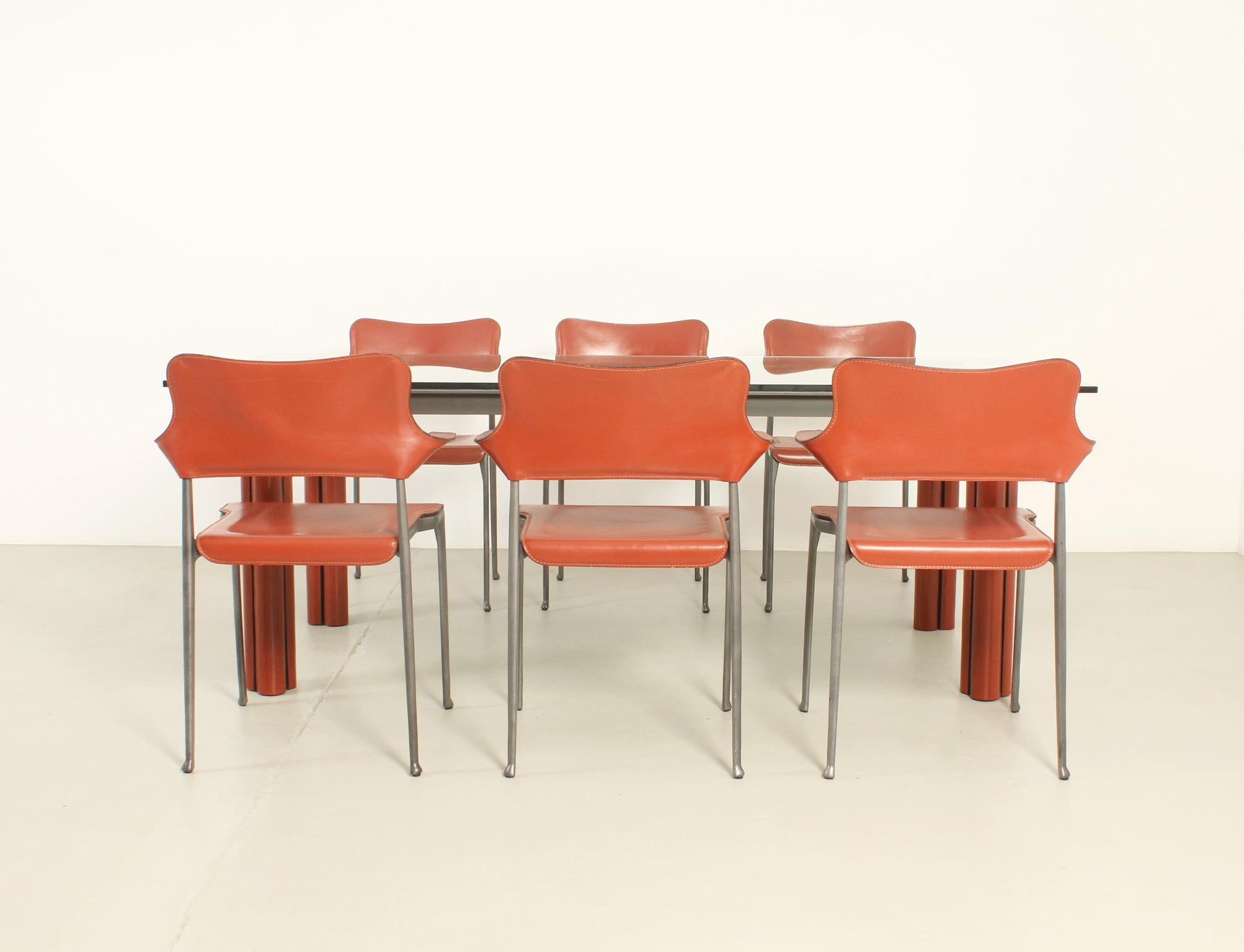 Set of Six Kumo Chairs by Toshiyuki Kita for Casas, Spain, 1989 For Sale 11