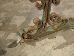 Set von sechs großen antiken Wandlaternen aus Gusseisen aus Frankreich, um 1900
