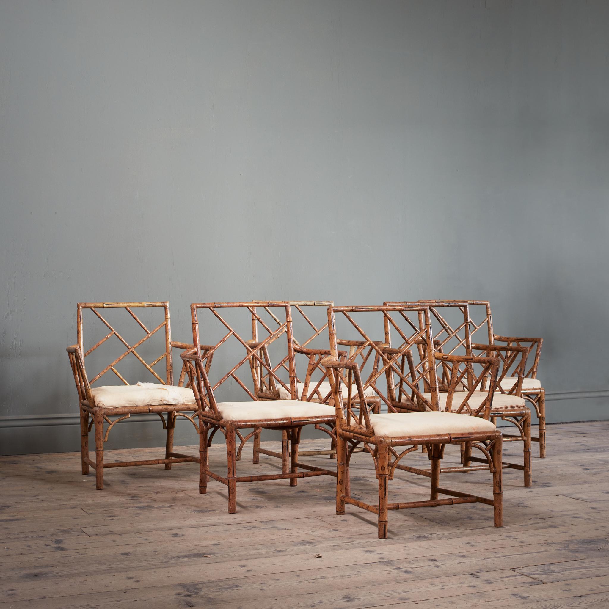 Conjunto de seis sillones 