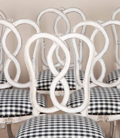 Set of Six Late 18th Century Italian Dining Chairs