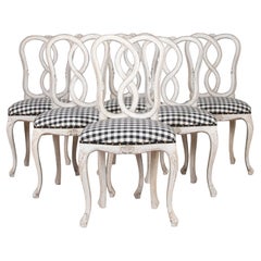 Set of Six Late 18th Century Italian Dining Chairs