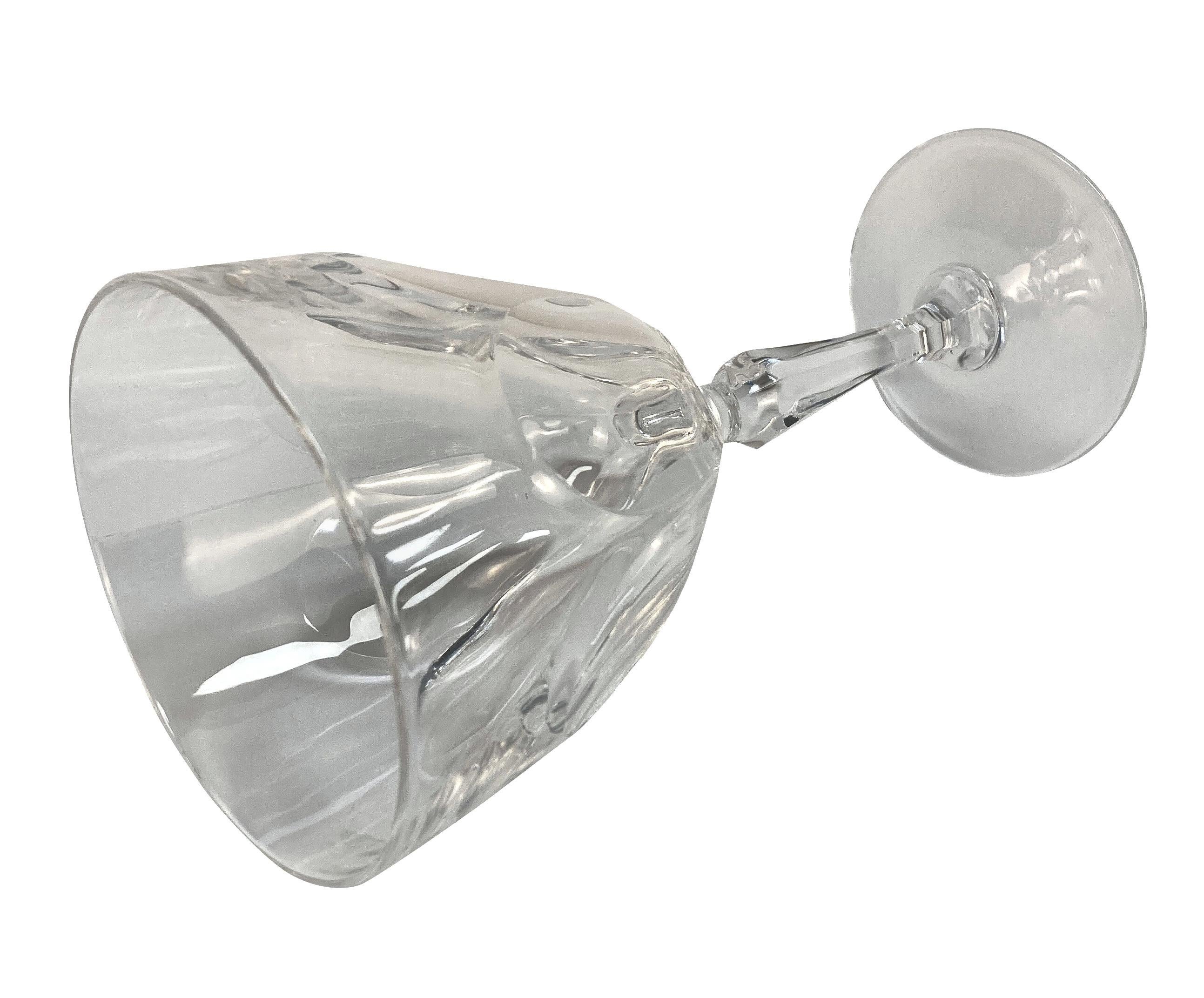 Juego de seis copas de vino Baccarat de finales del siglo XIX en Bueno estado para la venta en Kent, Dover