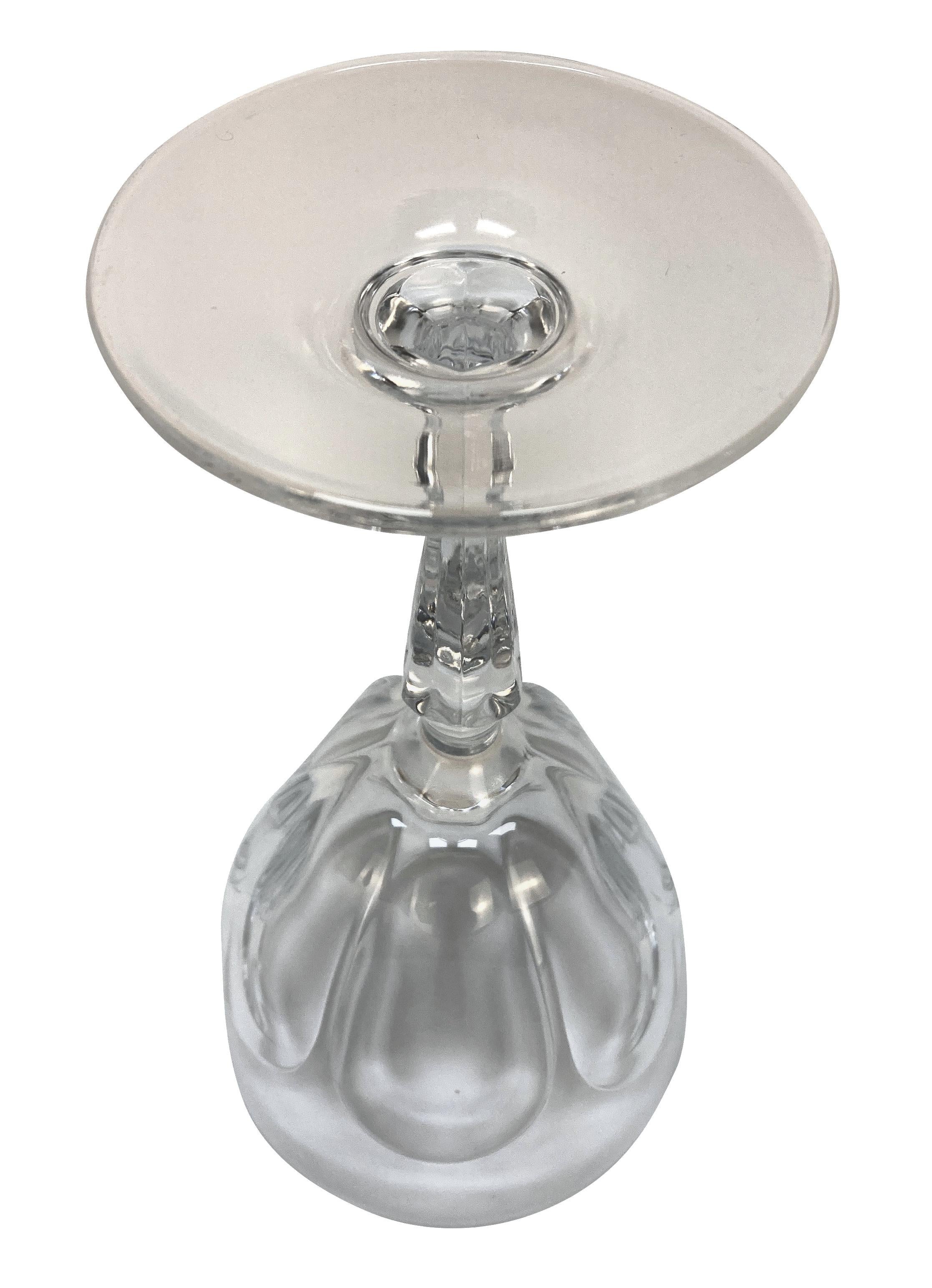 Juego de seis copas de vino Baccarat de finales del siglo XIX Fines del siglo XIX en venta