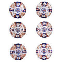 Set of Six Late 19th Century Imari Plates