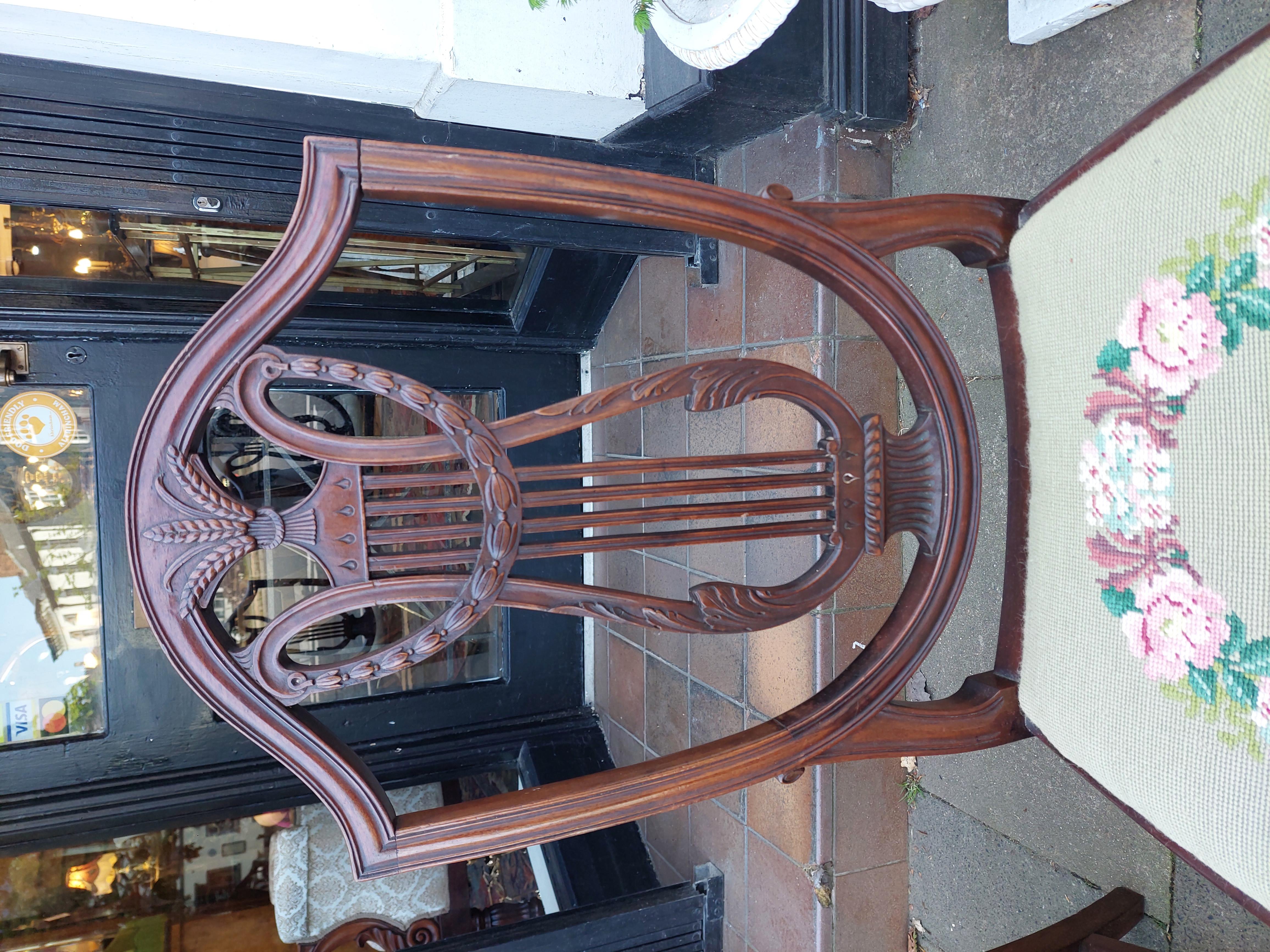 Set di sei sedie da pranzo in mogano Hepplewhite di fine Ottocento In condizioni buone in vendita a Altrincham, GB