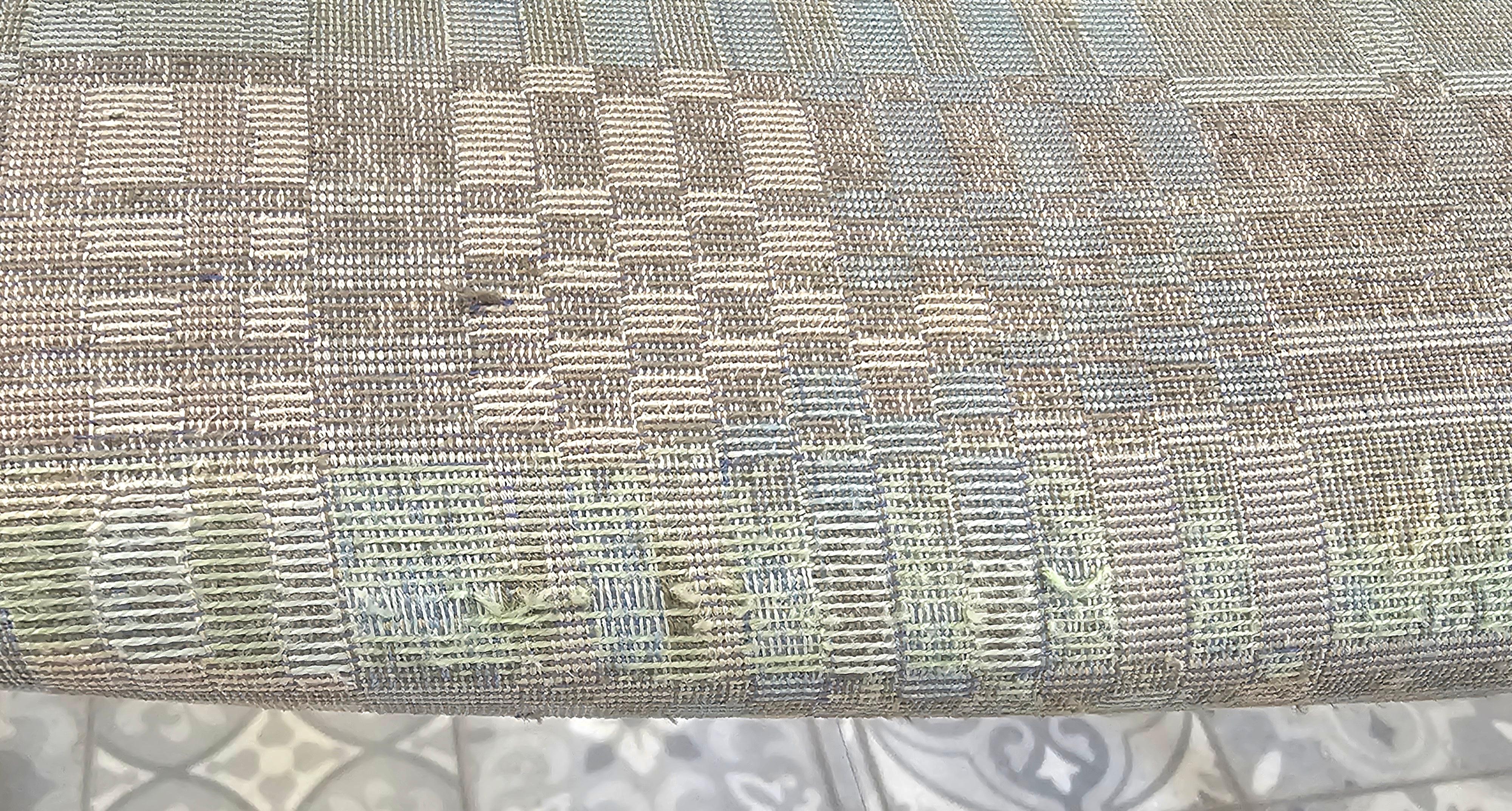 Set di sei poltrone in metallo verniciato e imbottite A.C.I. Industries della fine del XX secolo in vendita 10