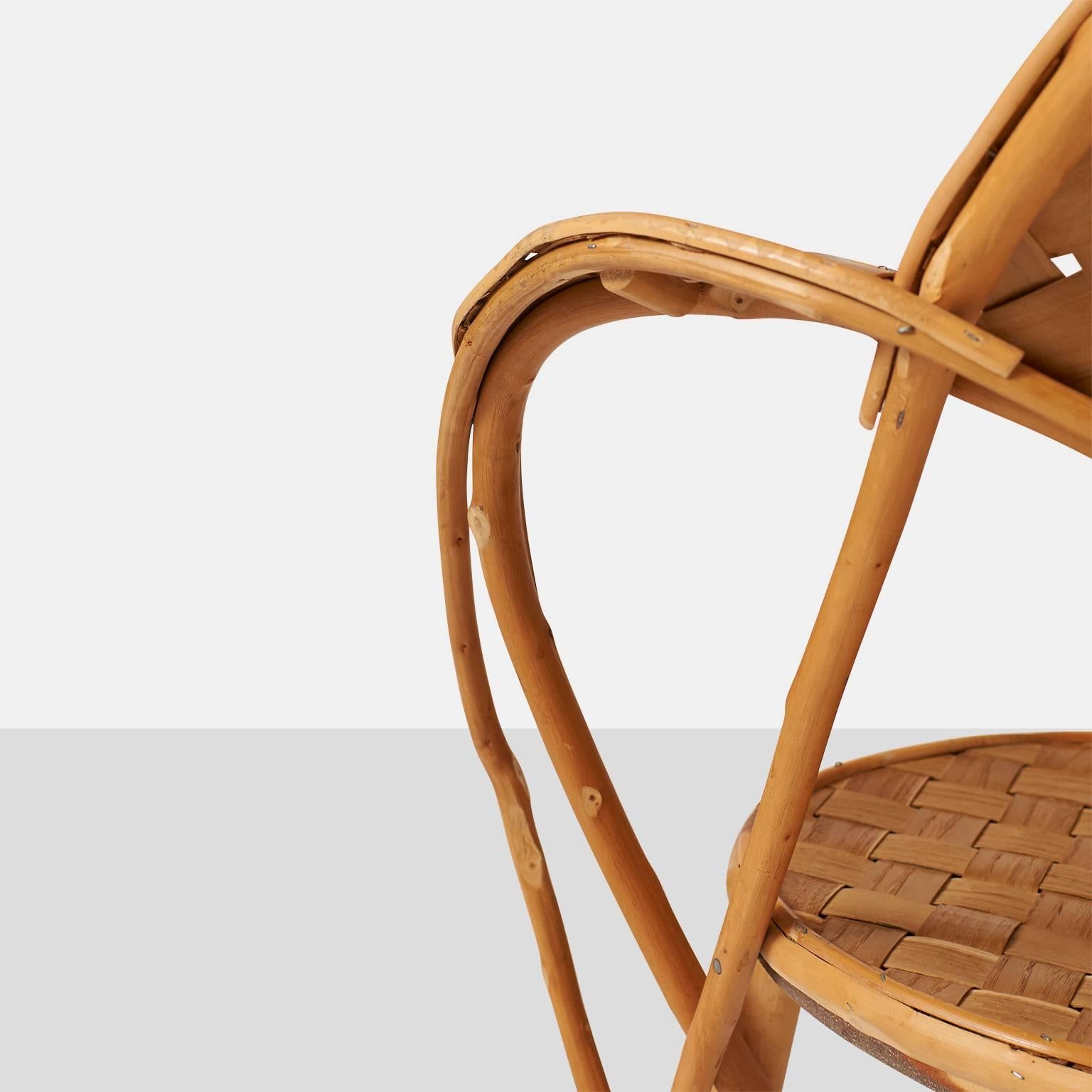 Mid-20th Century Set of Six Le Corbusier Rattan Chairs