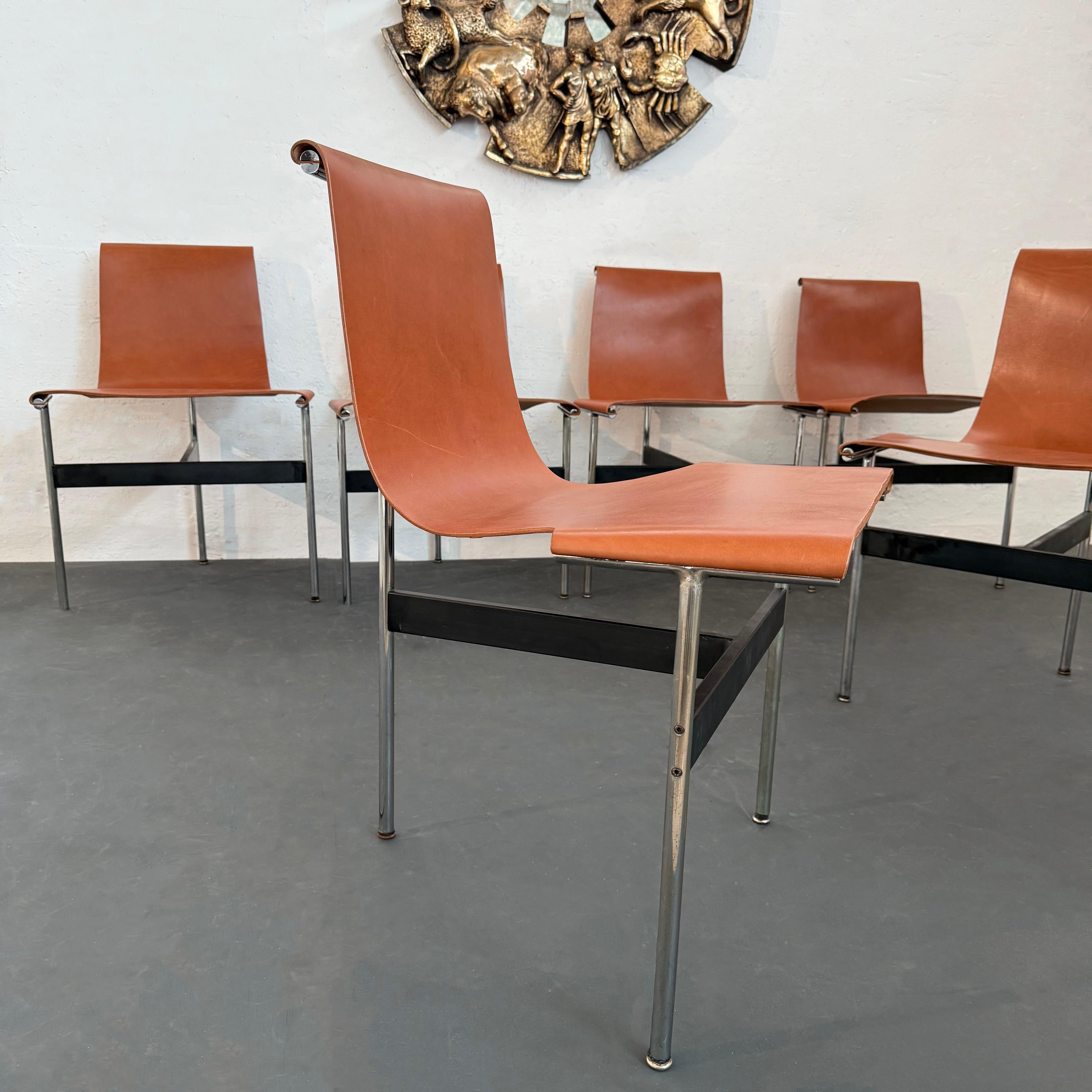 Set of Six Leather 