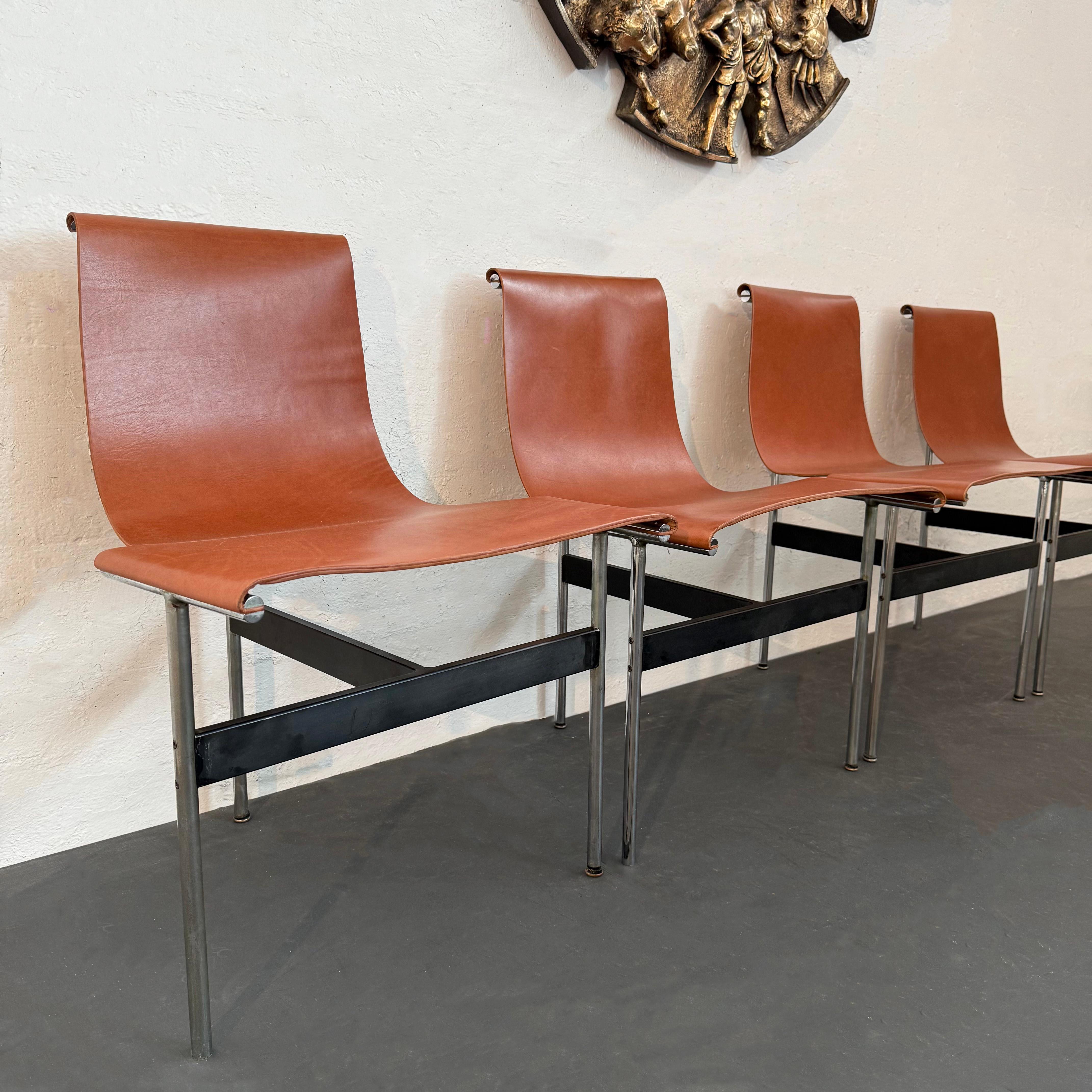 Set of Six Leather 