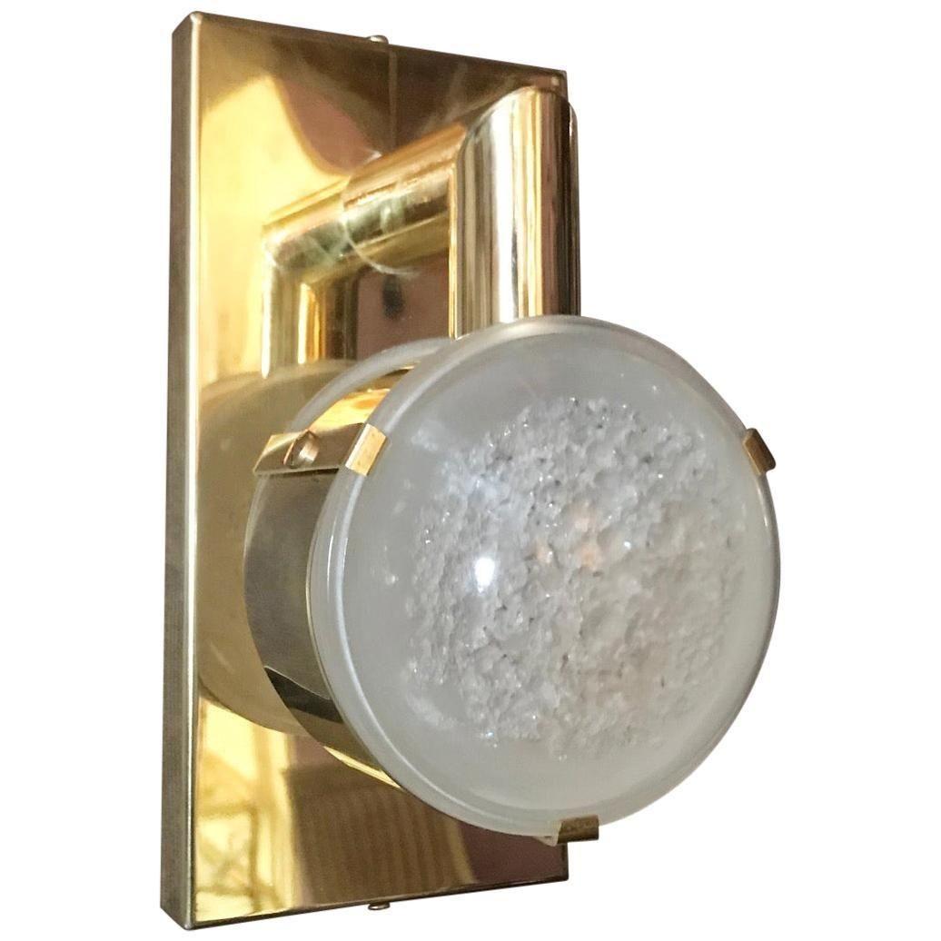 Set of Six Limited Edition Sconces W/ Double Frosted Murano Glass, circa 1990's For Sale 9