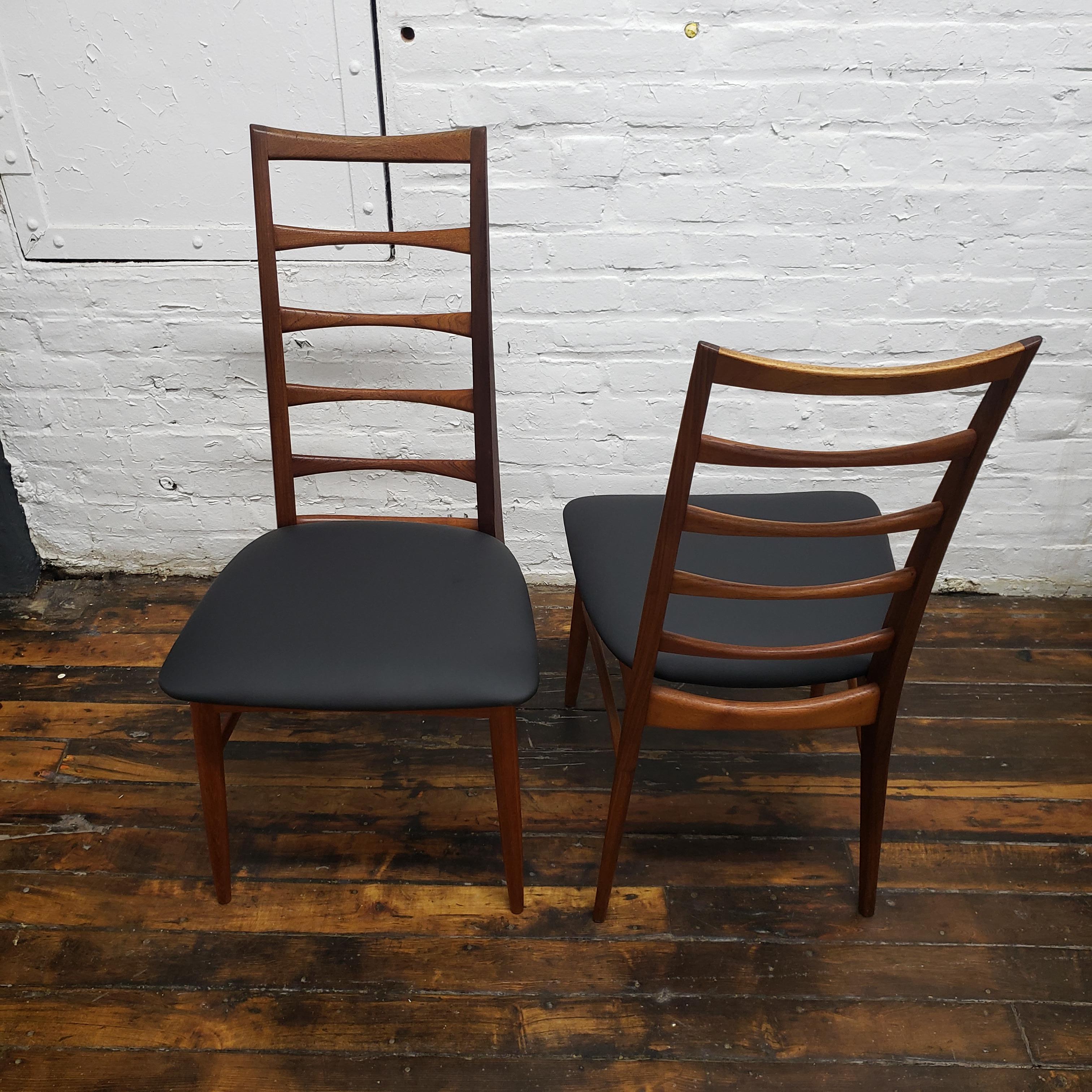 Mid-20th Century Set of Six Lis Dining Chair in Teak by Niels Koefoeds for Koefoeds Møbelfabrik