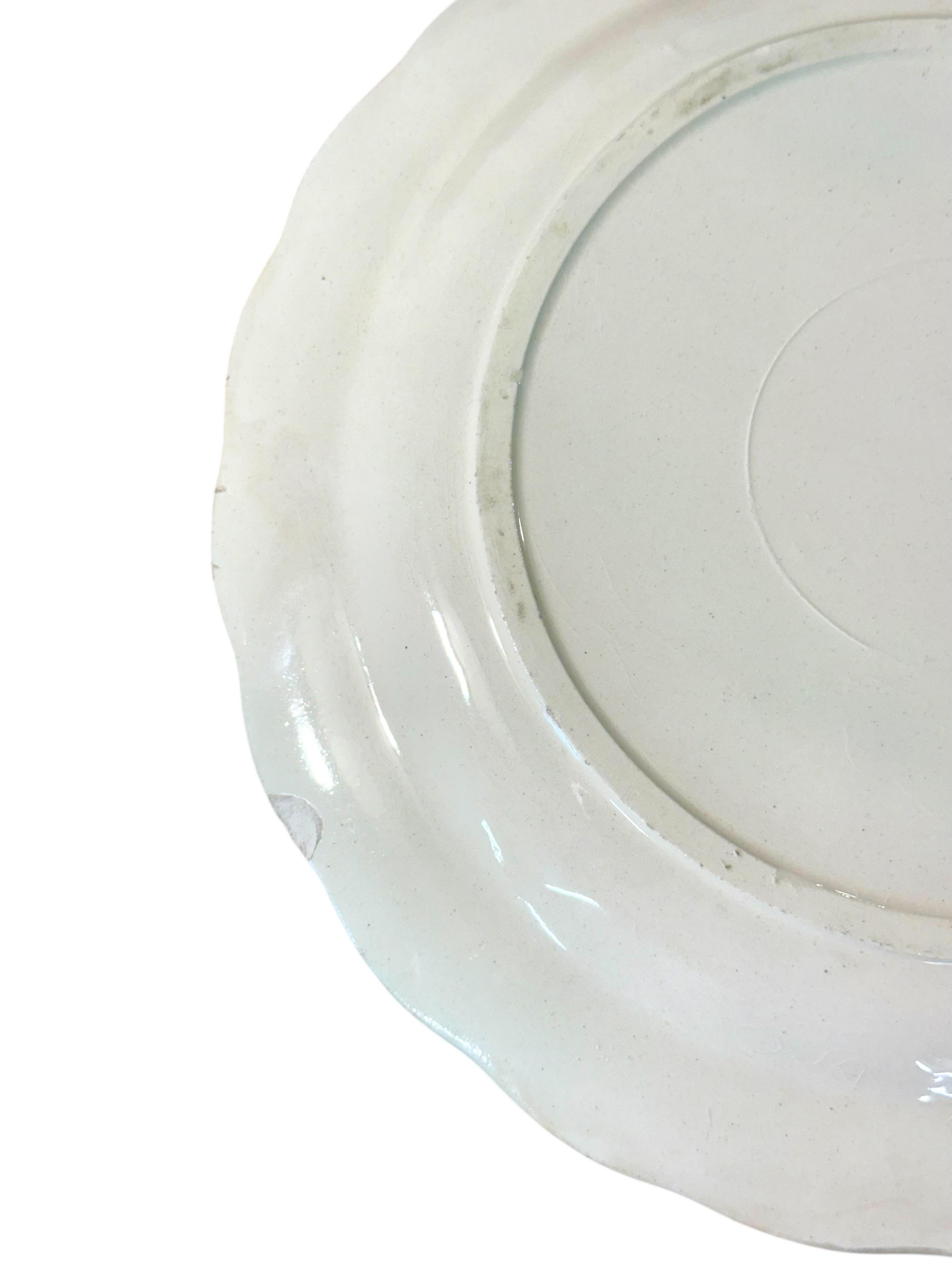 Sechser-Set Longchamp Terre de Fer Majolika-Spargelteller im Angebot 2