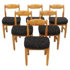 Set of Six Lorraine Dining Chairs by Guillerme et Chambron for Votre Maison