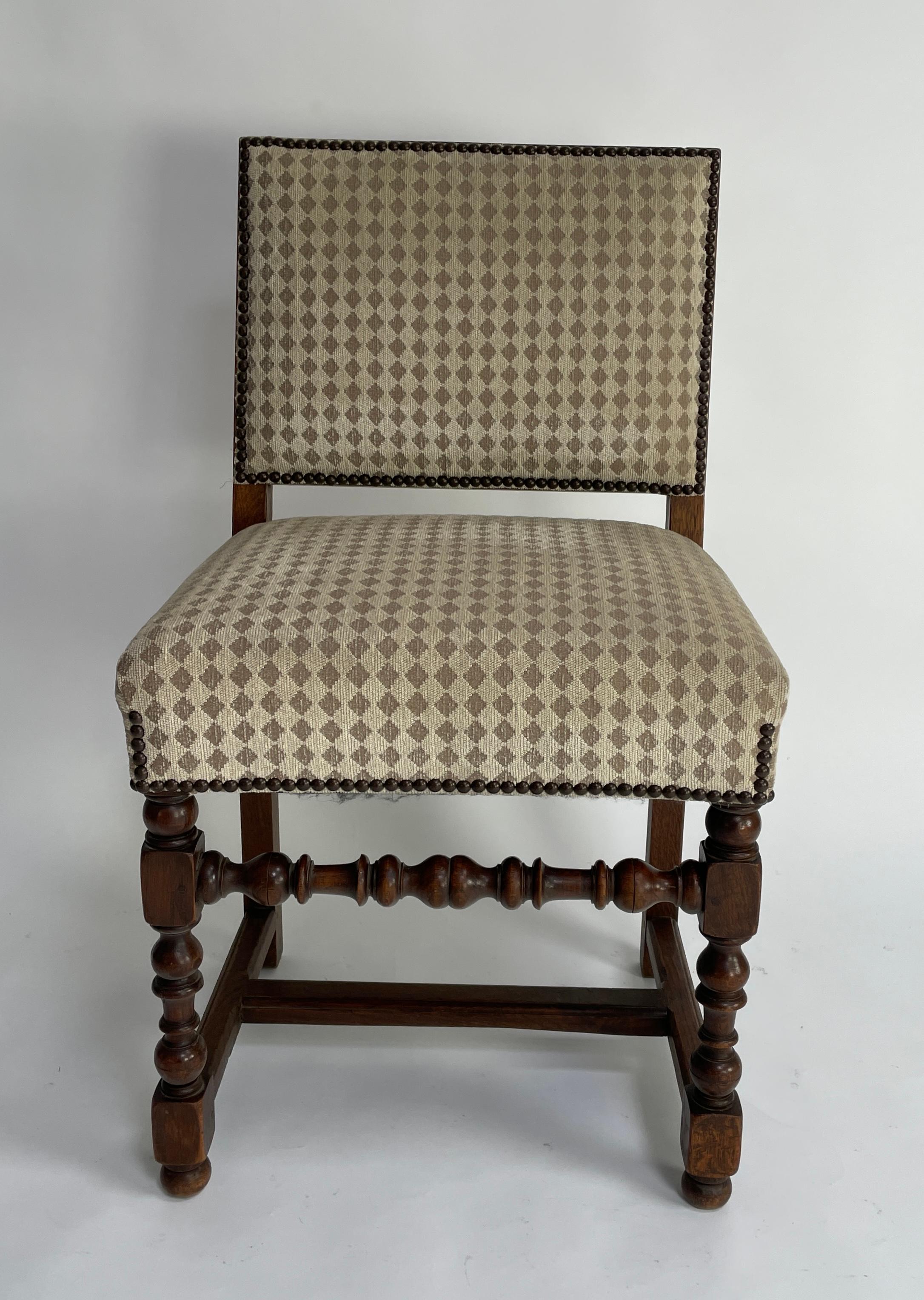 French Set of Six Louis XIII Style Chairs For Sale
