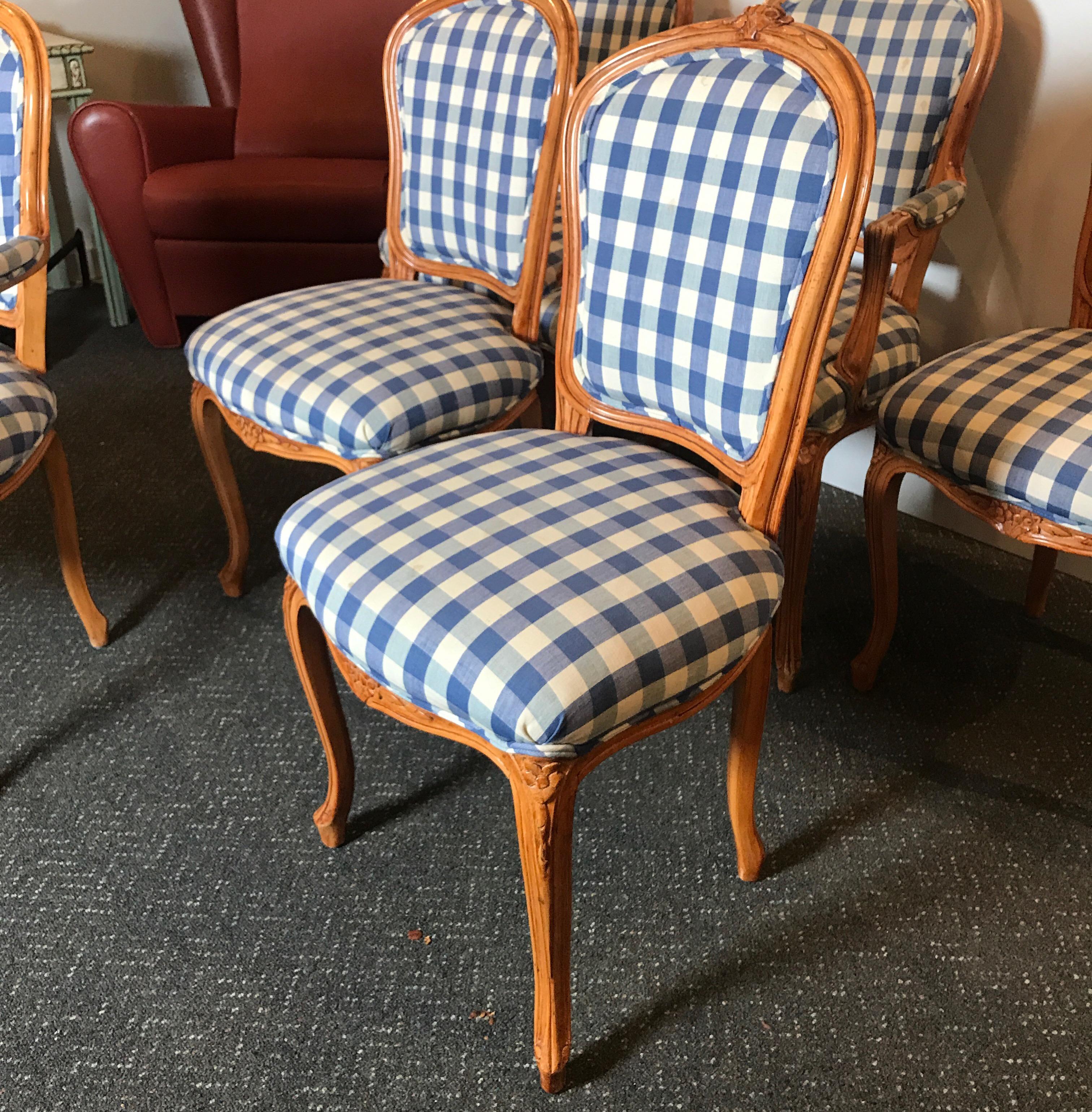 Set of Six Louis XV Dining Chairs 6
