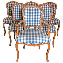 Set of Six Louis XV Dining Chairs