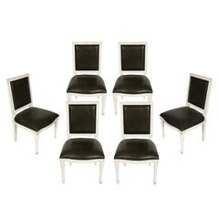Set of Six Louis XVI Style Dining Chairs