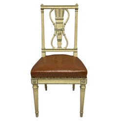 Set of Six Louis XVI Style Painted Dining Chairs