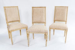 Set of Six Louis XVI Style Square Back Dining Chairs, CJ1801086