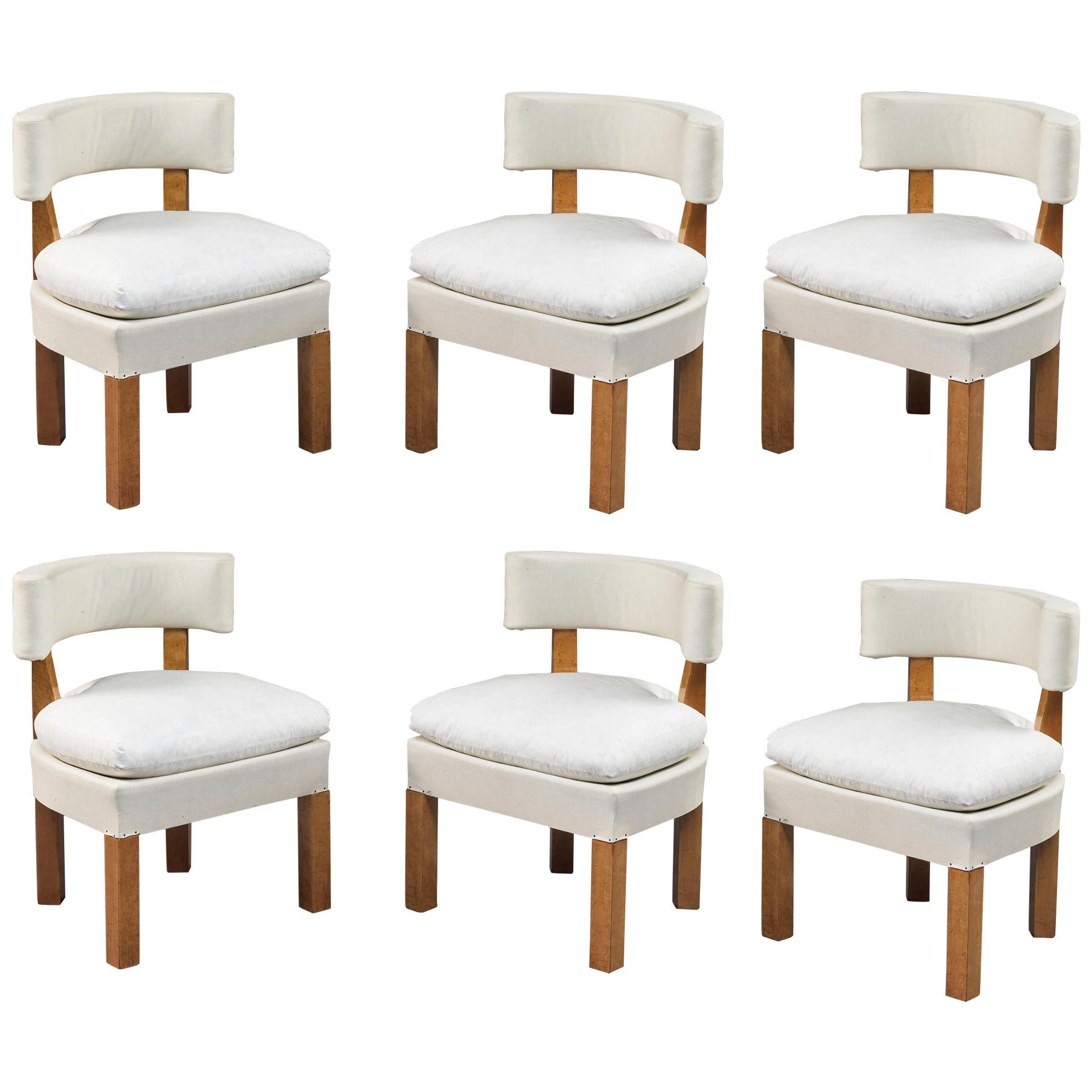 Set of Six Low Chairs by André Lurcat, circa 1927