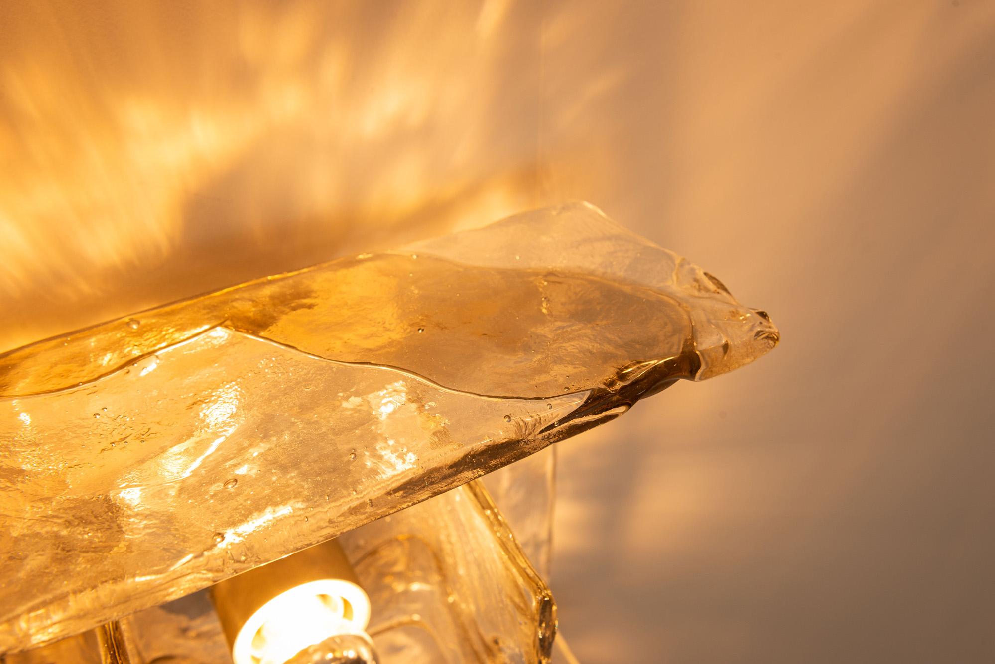 Juego de seis lámparas de pared LP257 de Carlo Nason para Mazzega, Italia Años 70 en venta 6