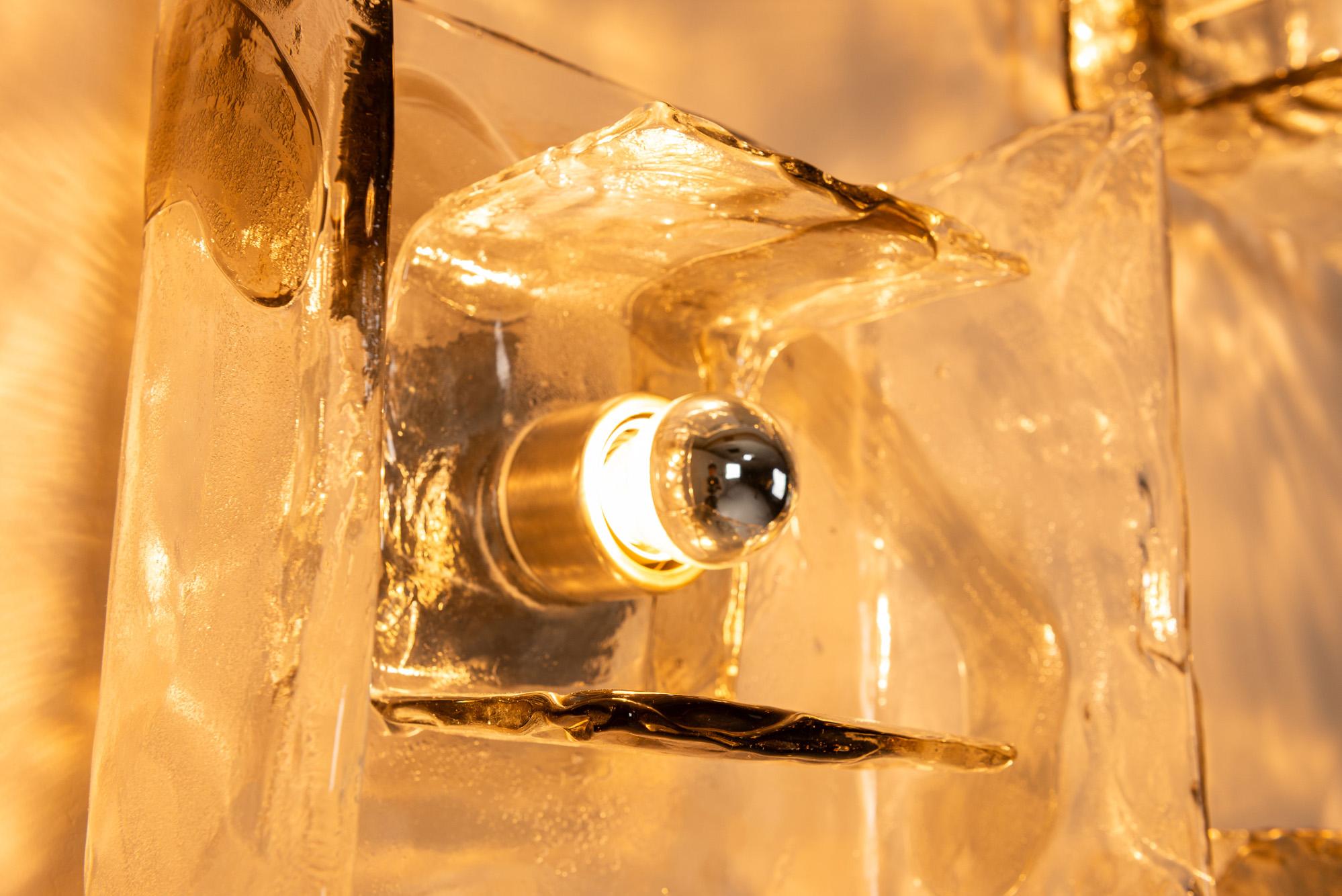 Juego de seis lámparas de pared LP257 de Carlo Nason para Mazzega, Italia Años 70 en venta 7