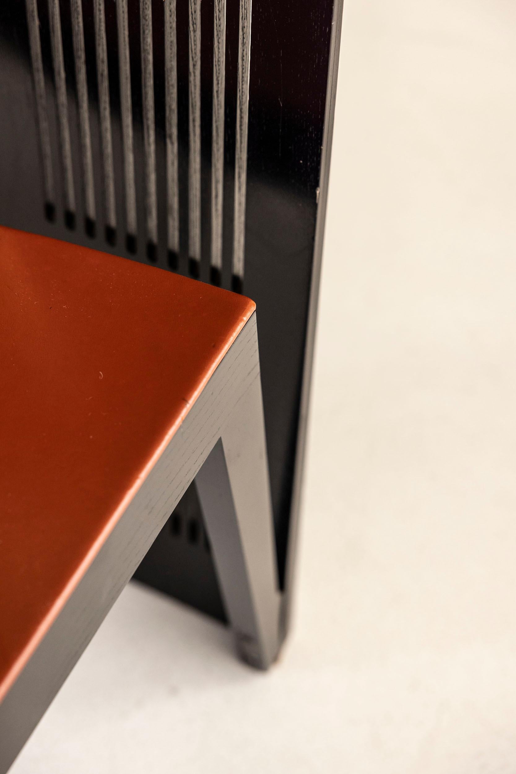 Set of six “Lubekka” chairs designed by Andrea Branzi for Cassina, Italy, 1991 For Sale 8