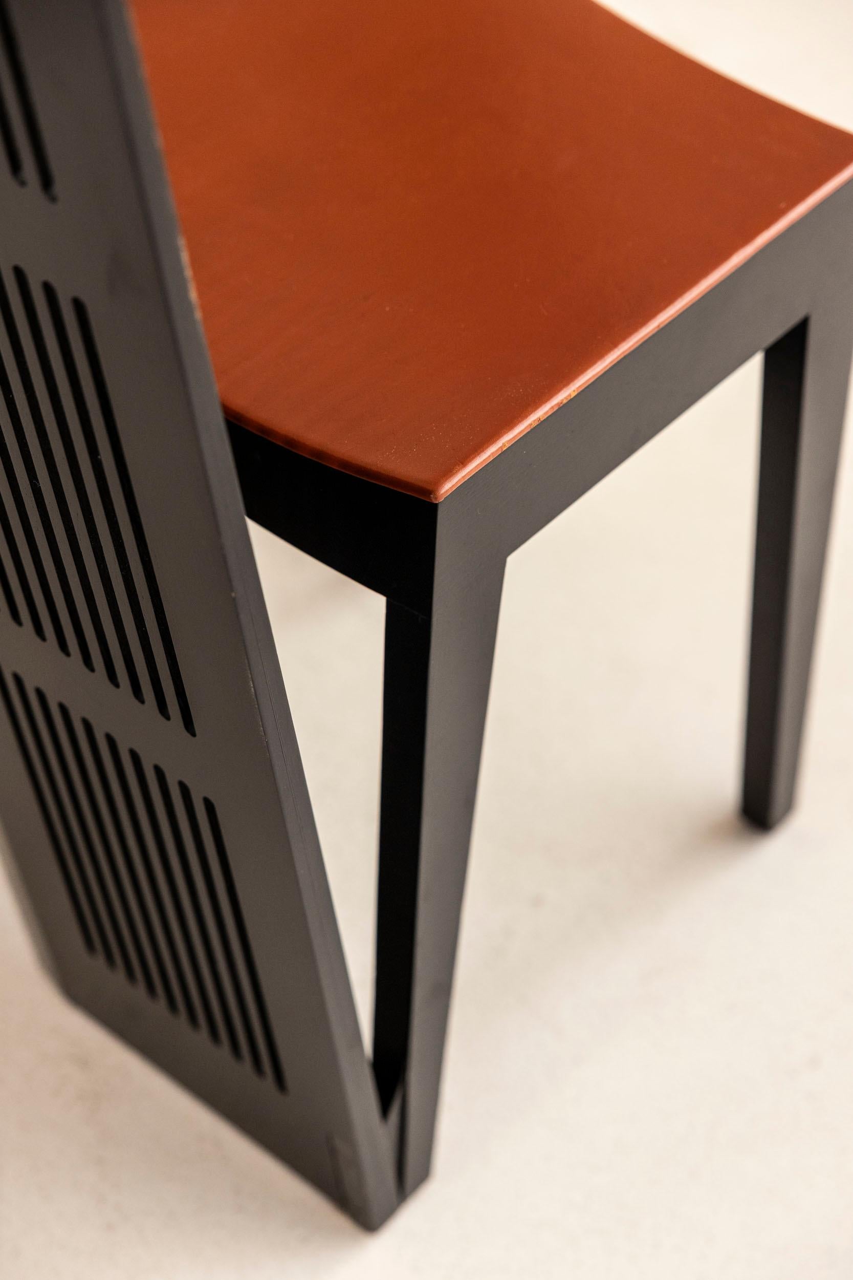 Set of six “Lubekka” chairs designed by Andrea Branzi for Cassina, Italy, 1991 For Sale 11