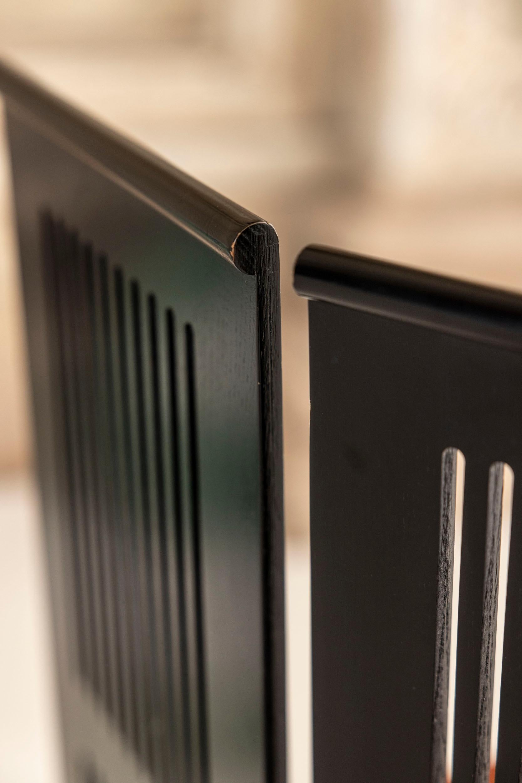 Set of six “Lubekka” chairs designed by Andrea Branzi for Cassina, Italy, 1991 For Sale 14