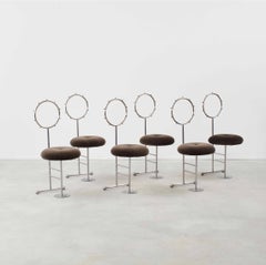 Set of six Luigi Serafini 'Santa' chairs for Sawaya & Moroni -Italy, 1980s