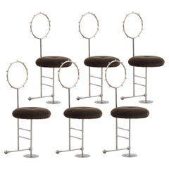 Set di sei sedie "Santa" di Luigi Serafini per Sawaya & Moroni - Italia, anni '80