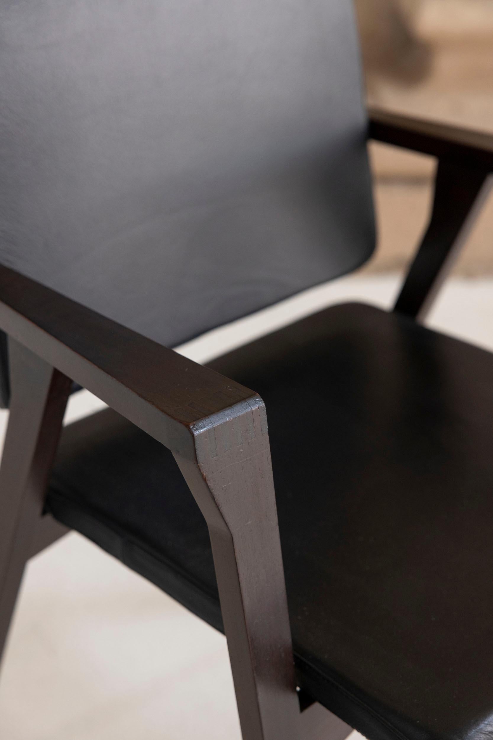 Set of six Luisa chairs mod. PT1 designed by Franco Albini for Poggi Pavia 4