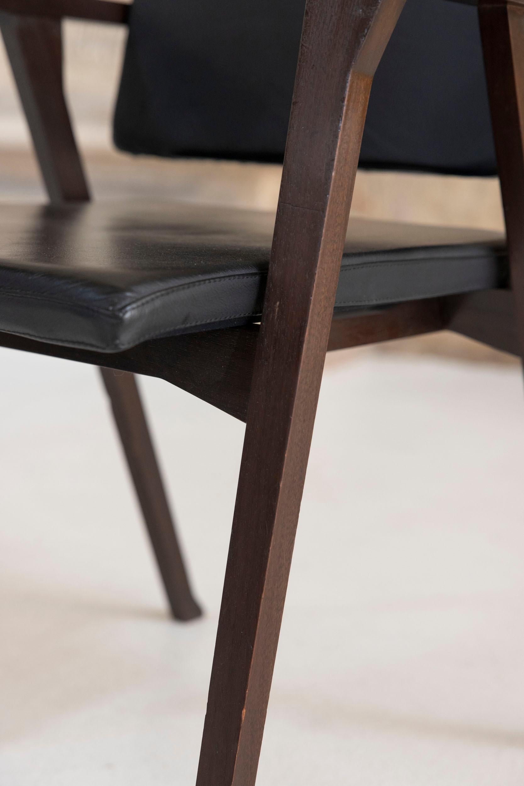 Set of six Luisa chairs mod. PT1 designed by Franco Albini for Poggi Pavia 12