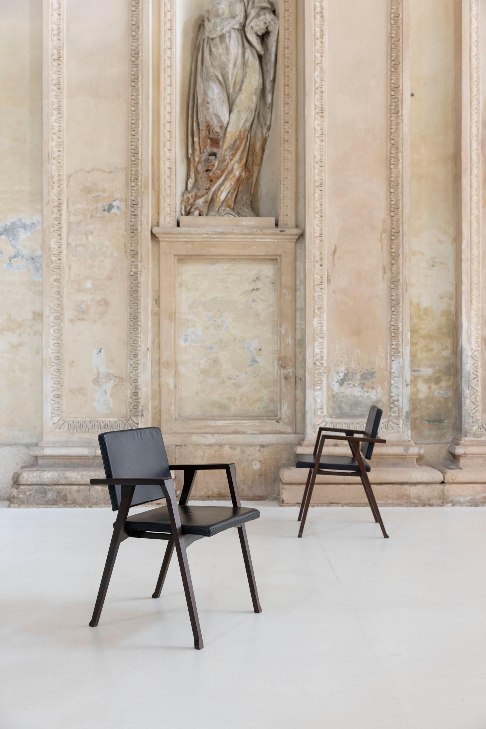 Italian Set of six Luisa chairs mod. PT1 designed by Franco Albini for Poggi Pavia