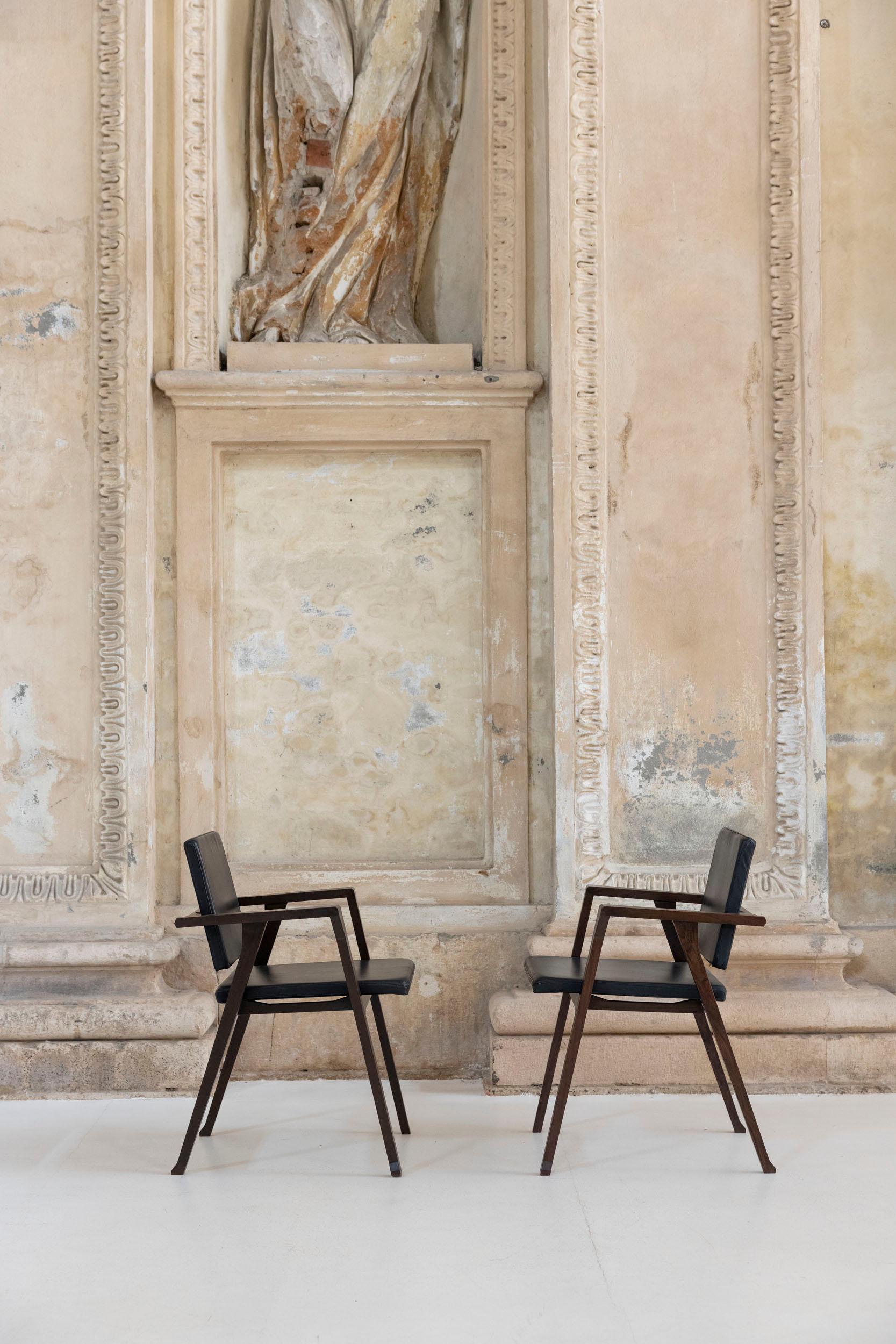 Set of six Luisa chairs mod. PT1 designed by Franco Albini for Poggi Pavia In Excellent Condition In Piacenza, Italy