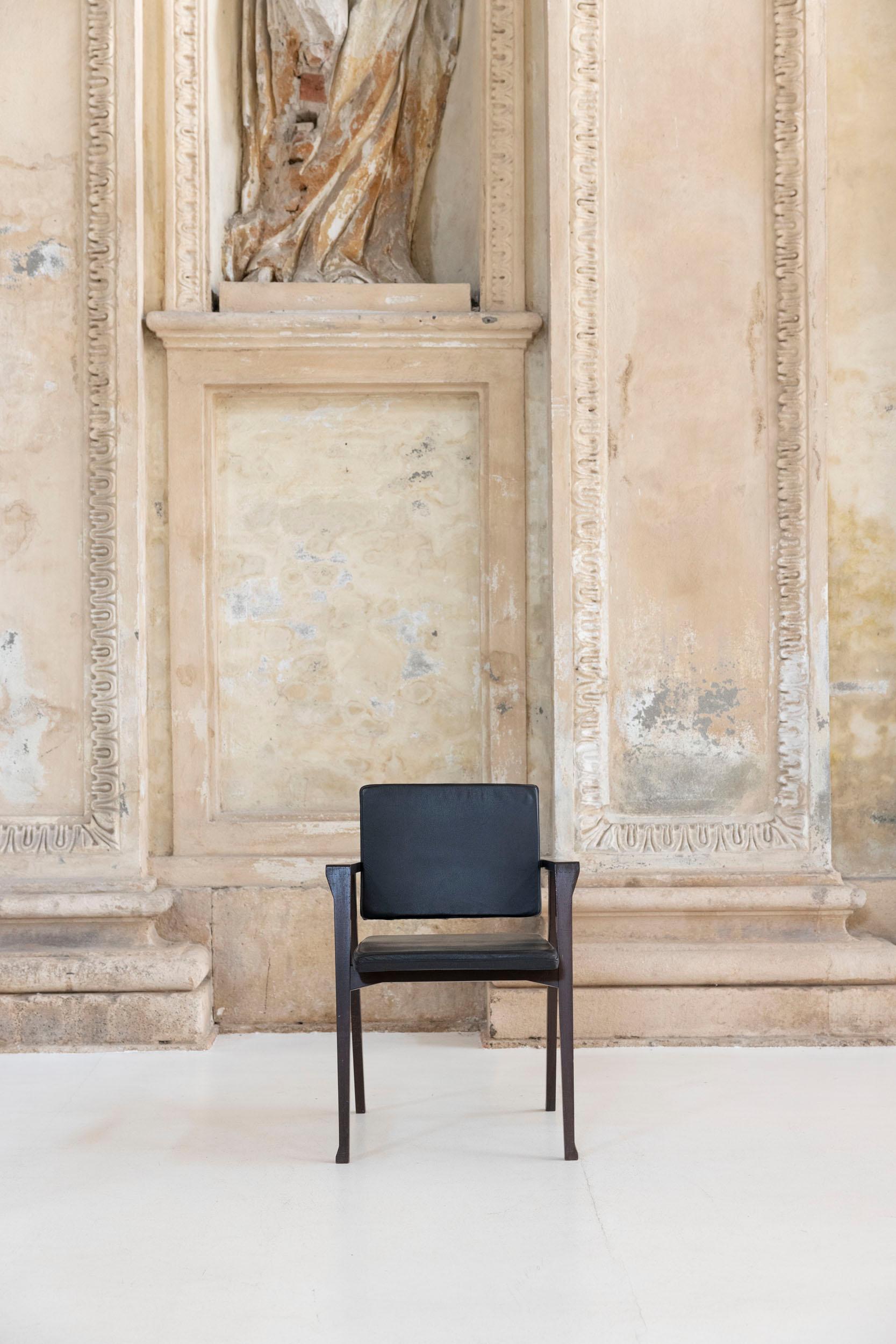 Mid-20th Century Set of six Luisa chairs mod. PT1 designed by Franco Albini for Poggi Pavia