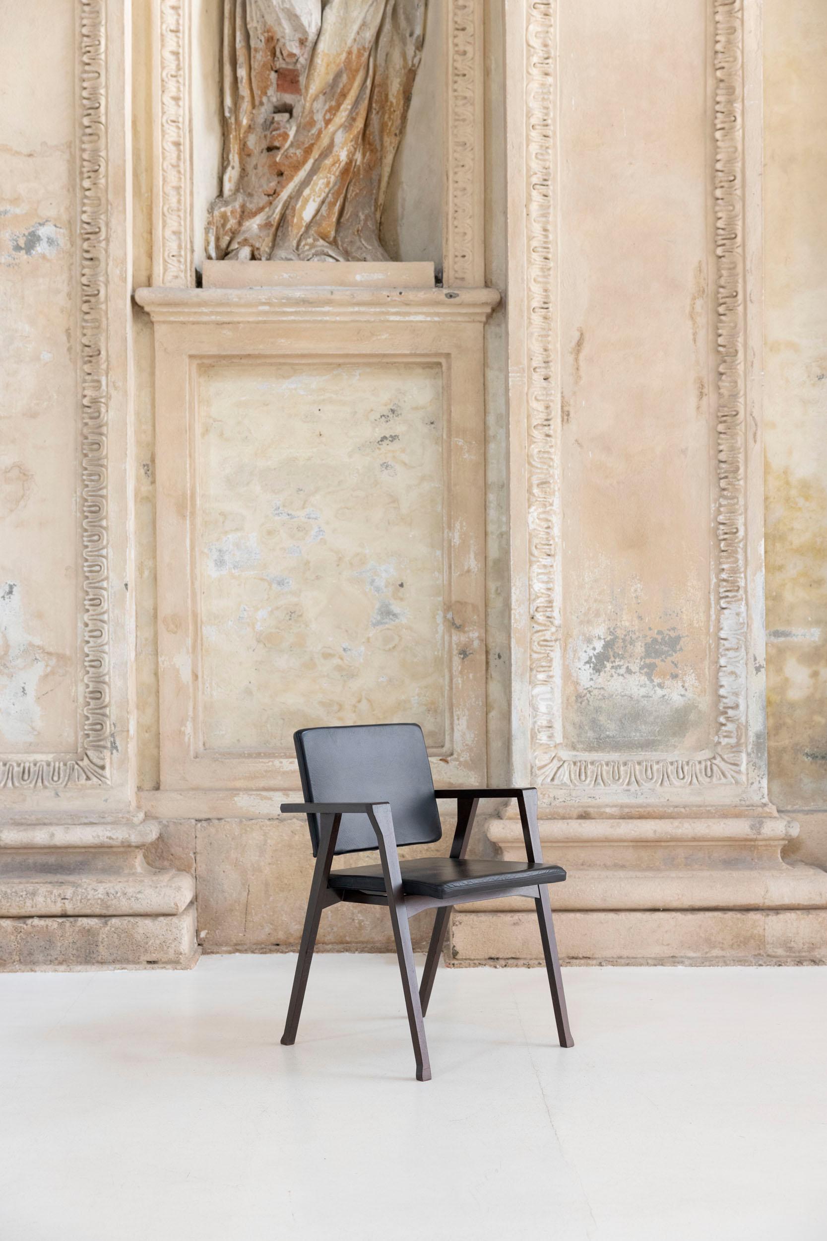Wood Set of six Luisa chairs mod. PT1 designed by Franco Albini for Poggi Pavia