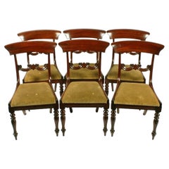 Set of Six Mahogany Chairs, 19th Century