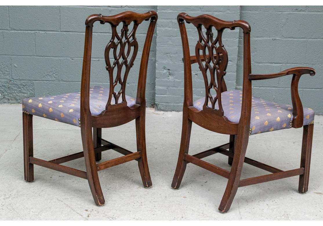20ième siècle Set Of Six Mahogany Georgian Style Dining Chairs for Restoration en vente