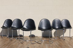 Set of Six “Maia” Dining Chairs by Giotto Stoppino for Bernini, Italy, 1960s