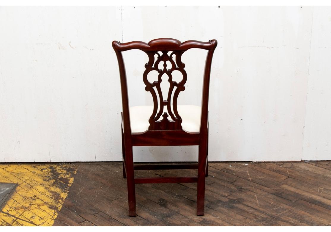 Set of Six Mailtand-Smith Mahogany Chippendale Style Dining Chairs 8